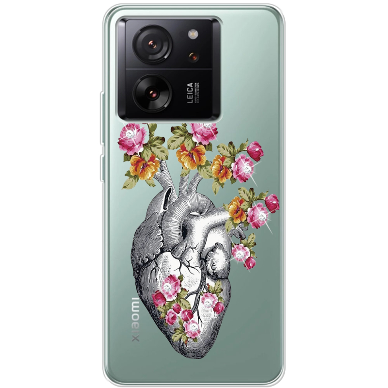 Чехол BoxFace со стразами Xiaomi 13T Heart