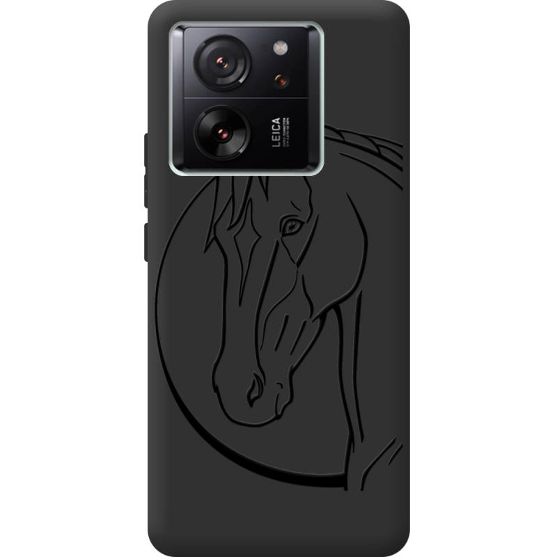 Черный чехол BoxFace Xiaomi 13T Horse