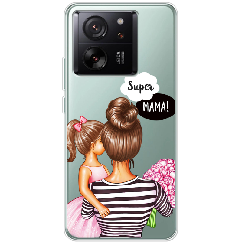 Прозрачный чехол BoxFace Xiaomi 13T Pro Super Mama and Daughter