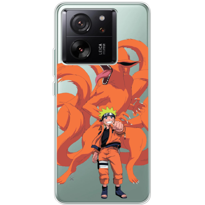 Прозрачный чехол BoxFace Xiaomi 13T Pro Naruto and Kurama