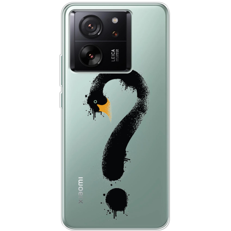 Прозрачный чехол BoxFace Xiaomi 13T Pro Swan question