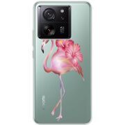 Прозрачный чехол BoxFace Xiaomi 13T Pro Floral Flamingo