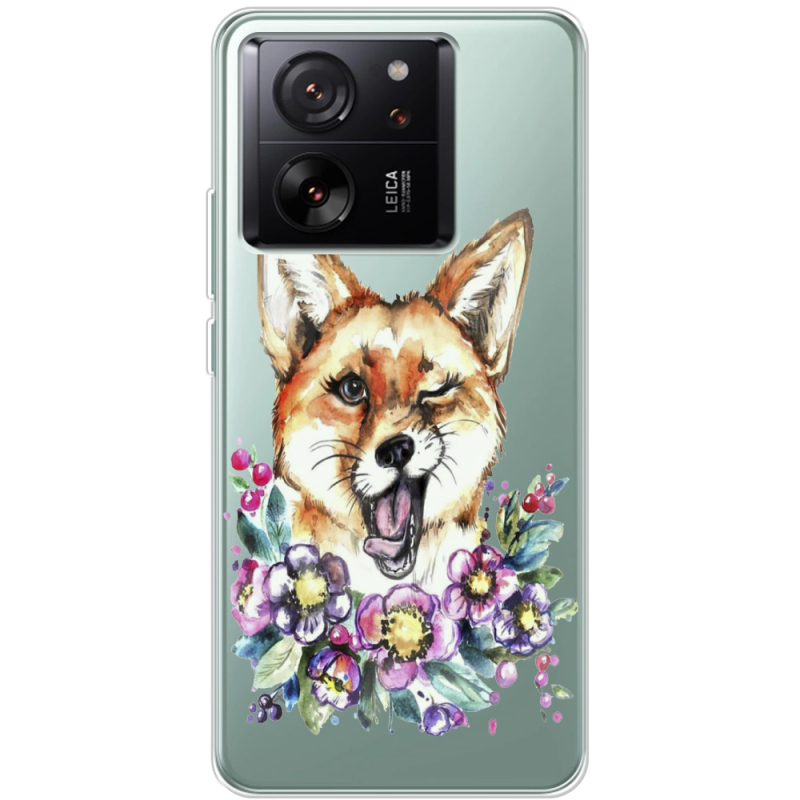 Прозрачный чехол BoxFace Xiaomi 13T Pro Winking Fox