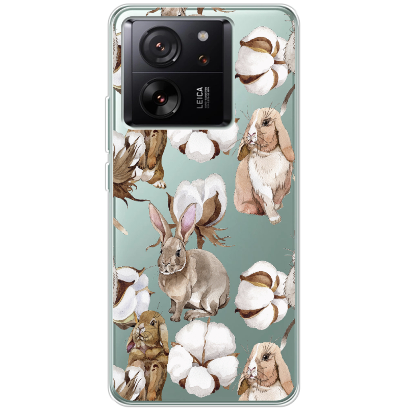 Прозрачный чехол BoxFace Xiaomi 13T Pro Cotton and Rabbits