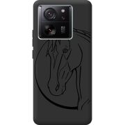 Черный чехол BoxFace Xiaomi 13T Pro Horse