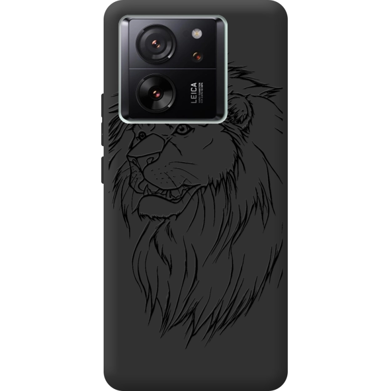 Черный чехол BoxFace Xiaomi 13T Pro Lion