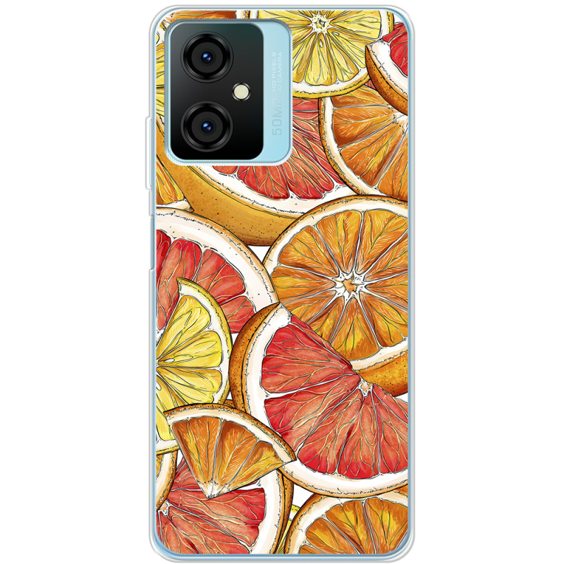 Чехол BoxFace Blackview Oscal C70 Citrus Pattern