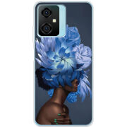 Чехол BoxFace Blackview Oscal C70 Exquisite Blue Flowers