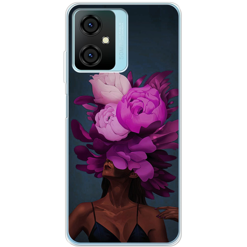 Чехол BoxFace Blackview Oscal C70 Exquisite Purple Flowers