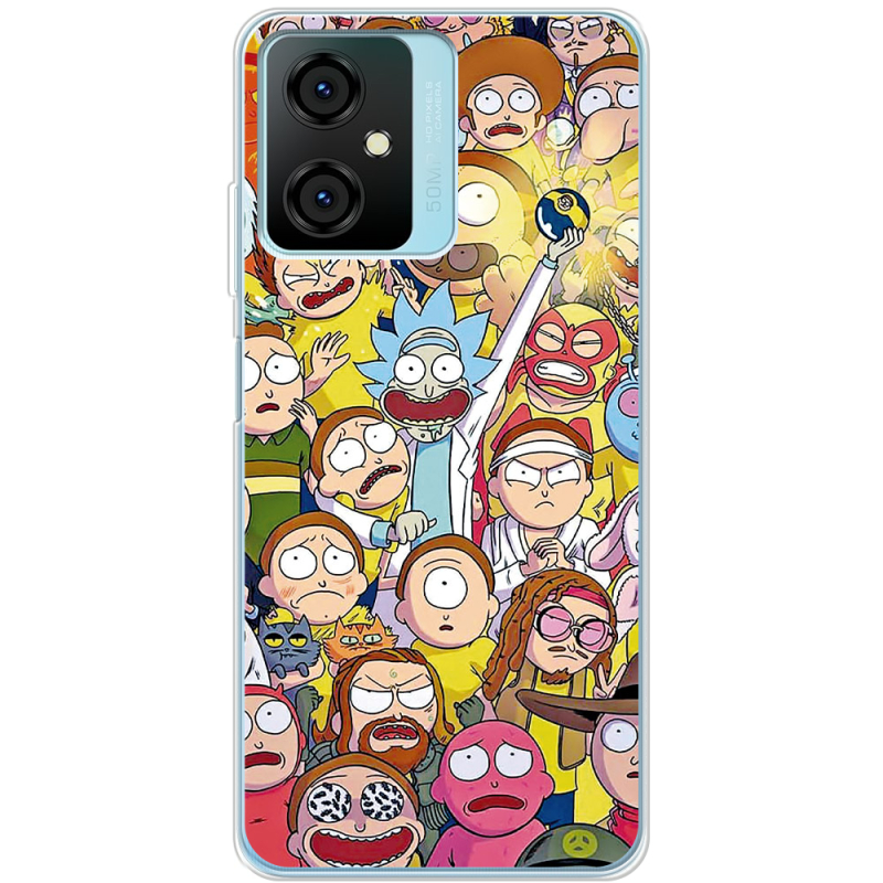 Чехол BoxFace Blackview Oscal C70 Rick and Morty