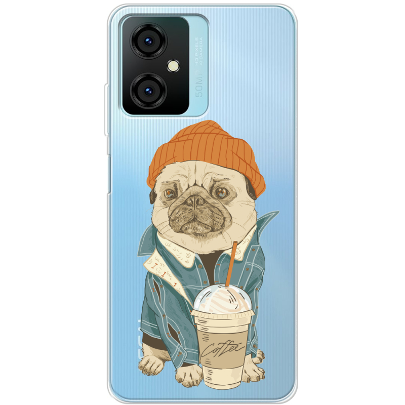 Прозрачный чехол BoxFace Blackview Oscal C70 Dog Coffeeman