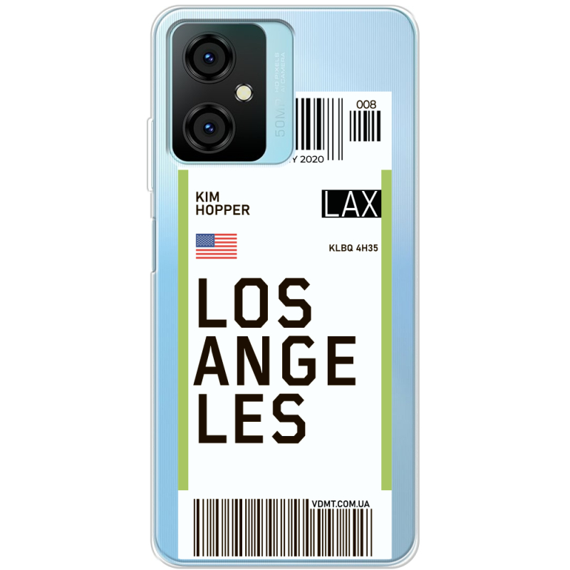 Прозрачный чехол BoxFace Blackview Oscal C70 Ticket Los Angeles