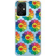 Прозрачный чехол BoxFace Blackview Oscal C70 Hippie Flowers