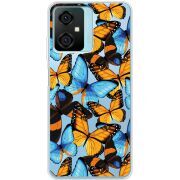 Прозрачный чехол BoxFace Blackview Oscal C70 Butterfly Morpho