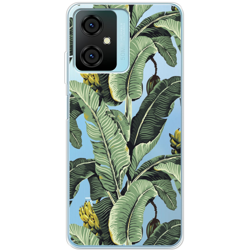 Прозрачный чехол BoxFace Blackview Oscal C70 Banana Leaves