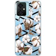 Прозрачный чехол BoxFace Blackview Oscal C70 Cotton flowers