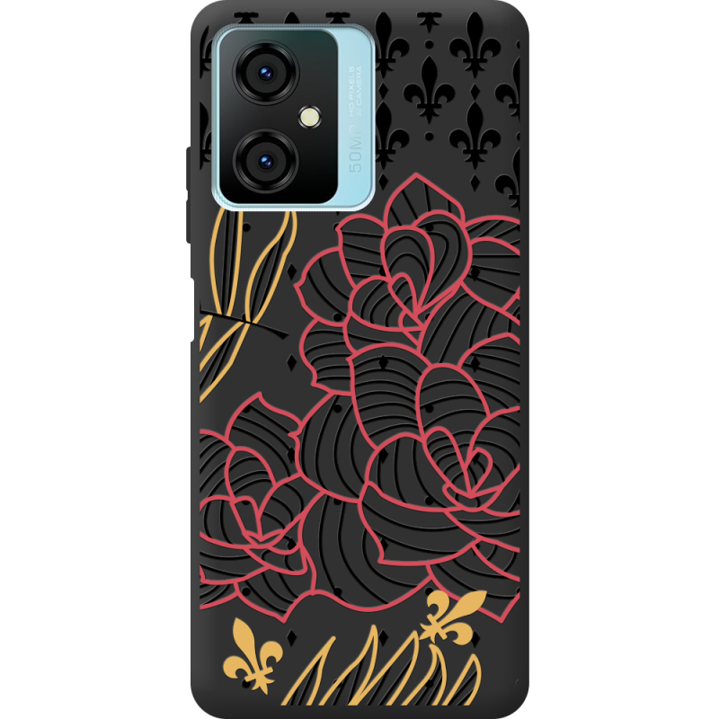 Черный чехол BoxFace Blackview Oscal C70 FranceFlowers