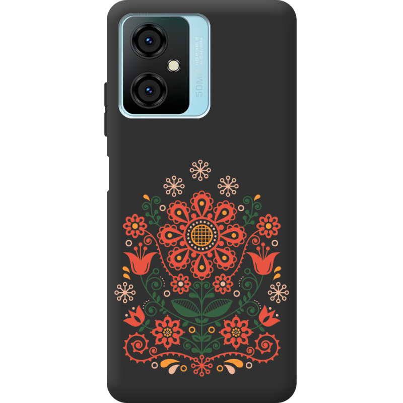 Черный чехол BoxFace Blackview Oscal C70 Ukrainian Ornament