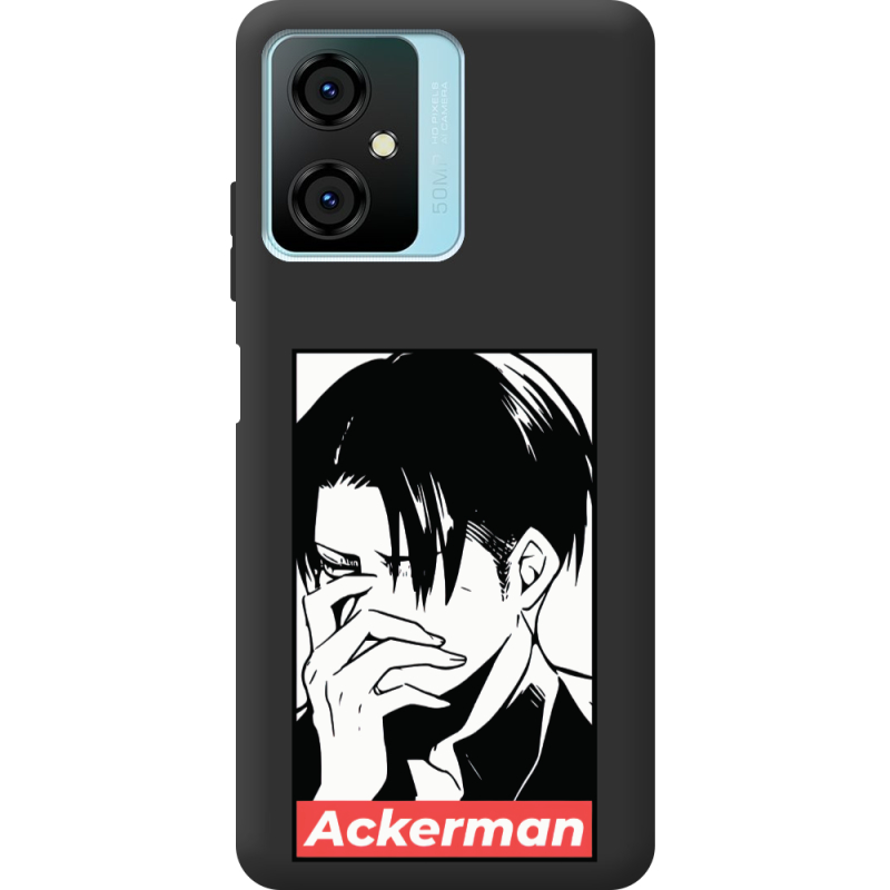 Черный чехол BoxFace Blackview Oscal C70 Attack On Titan - Ackerman