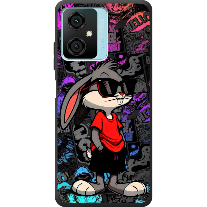 Черный чехол BoxFace Blackview Oscal C70 Малий вухань