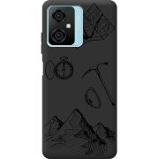 Черный чехол BoxFace Blackview Oscal C70 Mountains