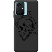 Черный чехол BoxFace Blackview Oscal C70 Skull and Roses