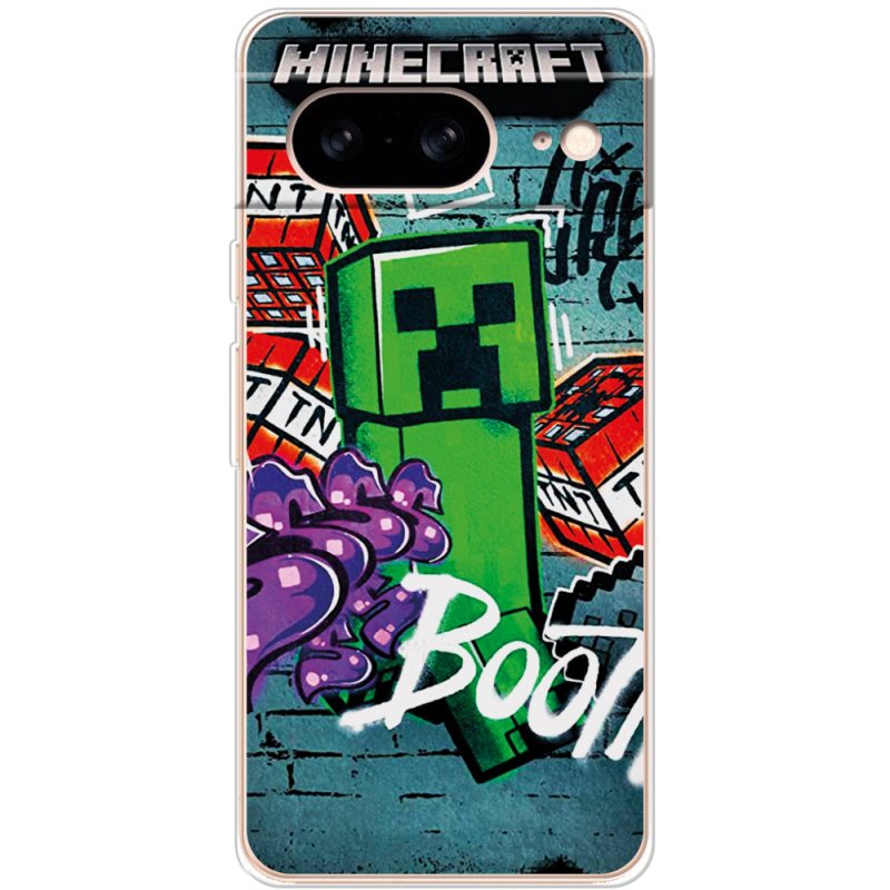 Чехол BoxFace Google Pixel 8 Minecraft Graffiti