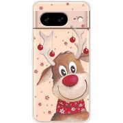 Прозрачный чехол BoxFace Google Pixel 8 Winter Deer