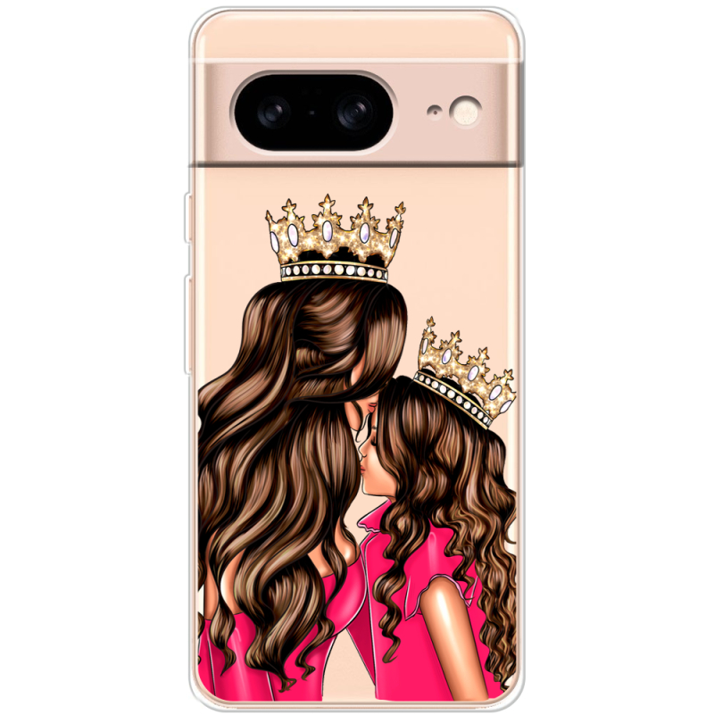 Прозрачный чехол BoxFace Google Pixel 8 Queen and Princess