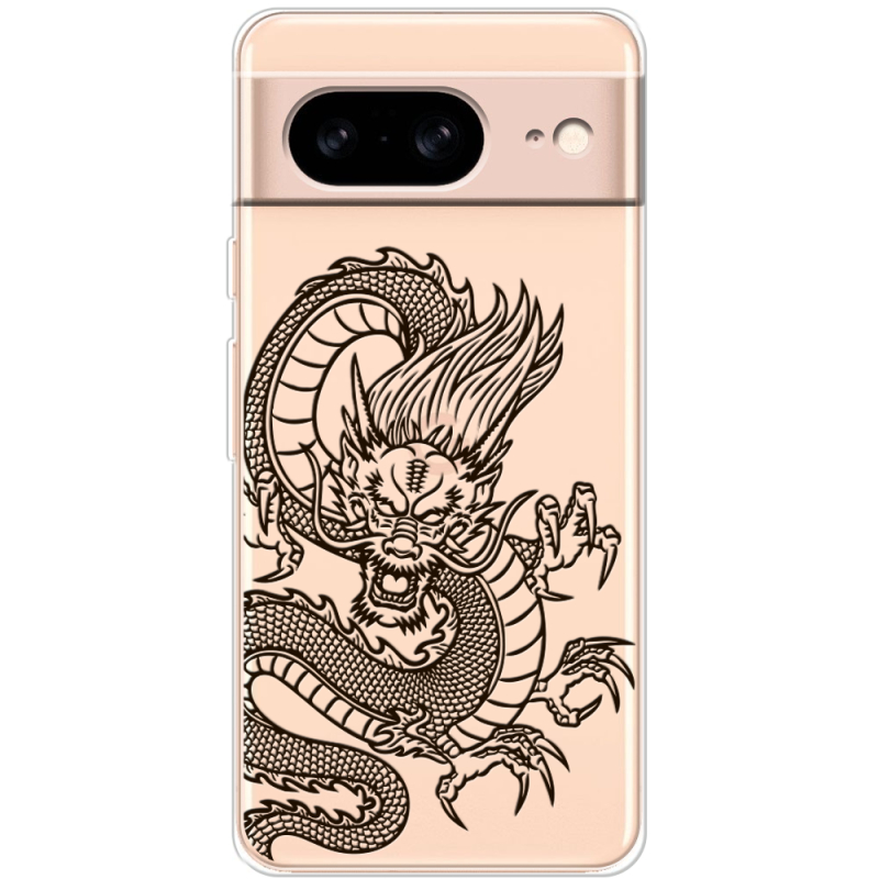 Прозрачный чехол BoxFace Google Pixel 8 Chinese Dragon