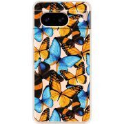 Прозрачный чехол BoxFace Google Pixel 8 Butterfly Morpho