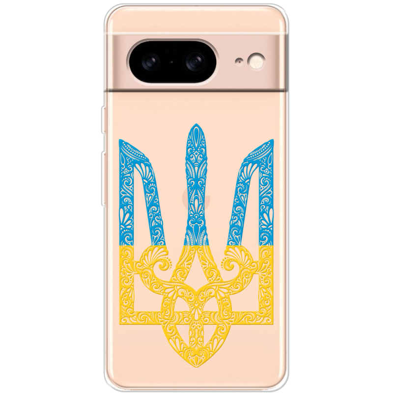 Прозрачный чехол BoxFace Google Pixel 8 Gold Trident