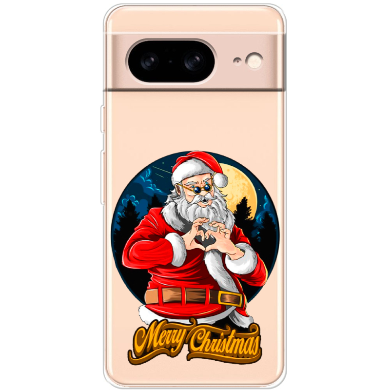 Прозрачный чехол BoxFace Google Pixel 8 Cool Santa