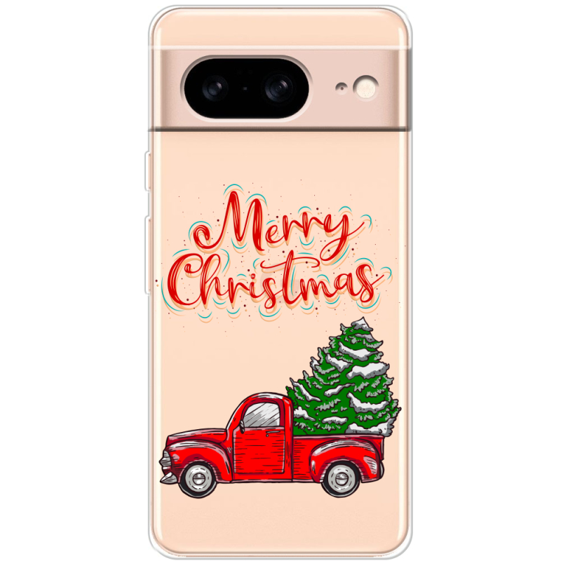 Прозрачный чехол BoxFace Google Pixel 8 Holiday Car