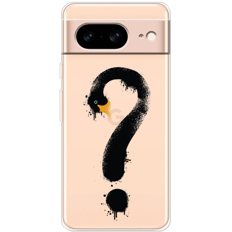 Прозрачный чехол BoxFace Google Pixel 8 Swan question