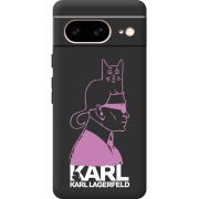 Черный чехол BoxFace Google Pixel 8 Pink Karl