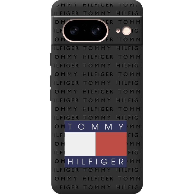 Черный чехол BoxFace Google Pixel 8 Tommy Print