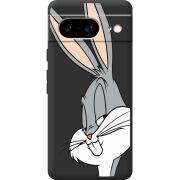 Черный чехол BoxFace Google Pixel 8 Lucky Rabbit