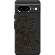 Черный чехол BoxFace Google Pixel 8 Chinese Dragon