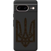 Черный чехол BoxFace Google Pixel 8 Ukrainian Trident