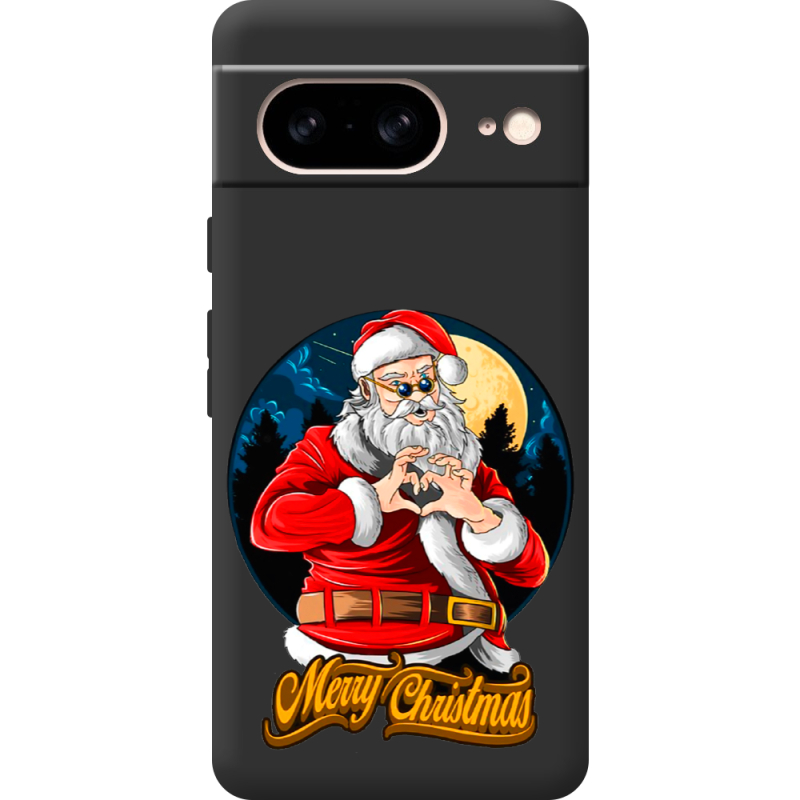 Черный чехол BoxFace Google Pixel 8 Cool Santa