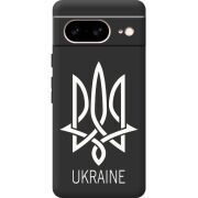 Черный чехол BoxFace Google Pixel 8 Тризуб монограмма ukraine