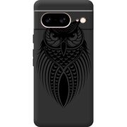 Черный чехол BoxFace Google Pixel 8 Owl