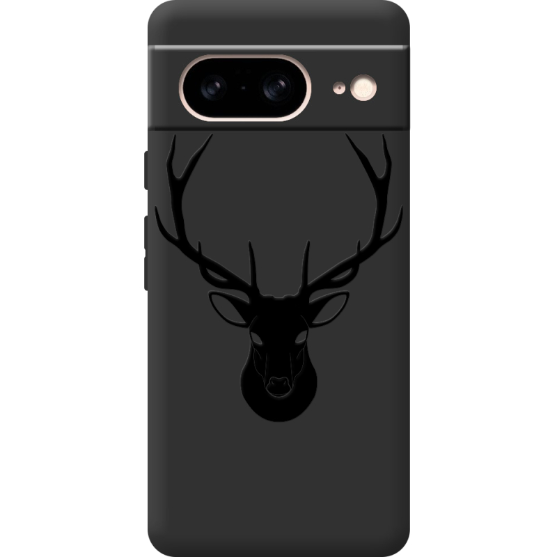 Черный чехол BoxFace Google Pixel 8 Deer