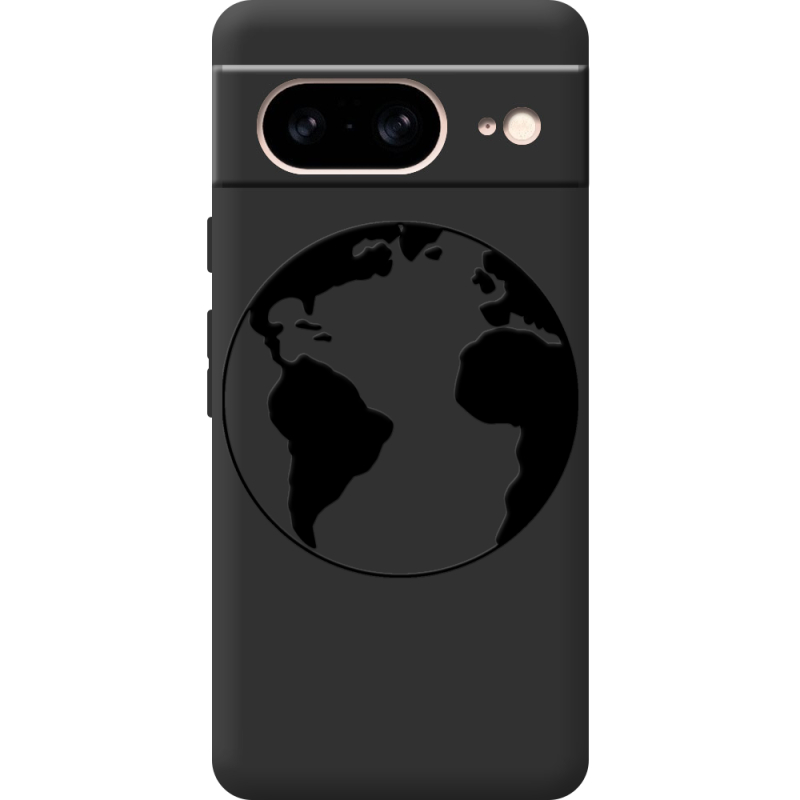 Черный чехол BoxFace Google Pixel 8 Earth