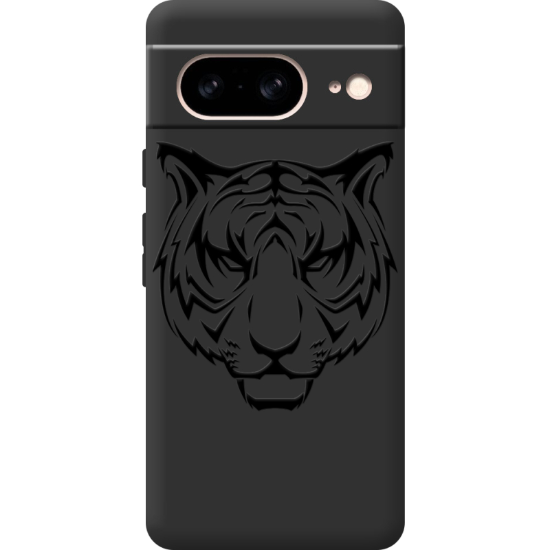 Черный чехол BoxFace Google Pixel 8 Tiger