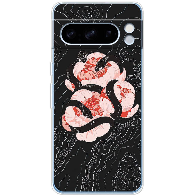 Чехол BoxFace Google Pixel 8 Pro Snake Rose