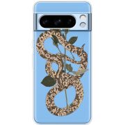 Прозрачный чехол BoxFace Google Pixel 8 Pro Glamor Snake