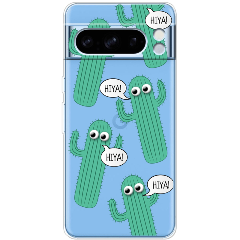 Прозрачный чехол BoxFace Google Pixel 8 Pro с 3D-глазками HIYA