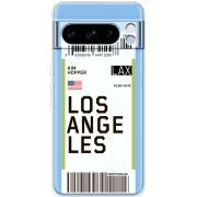 Прозрачный чехол BoxFace Google Pixel 8 Pro Ticket Los Angeles